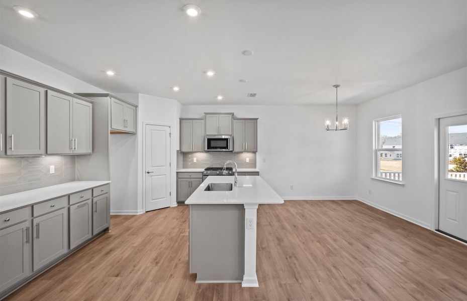 Furnished interior view inside a new home in Parkside Crossing, Charlotte (Image 10).