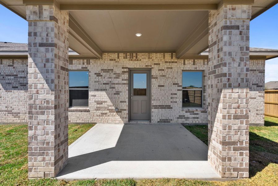 Exterior details and patio area of a home in Cypress Green, Hockley (Image 24).