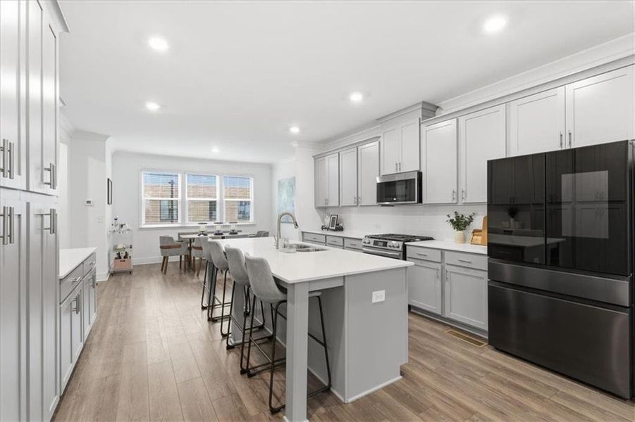 Furnished interior view inside a new home in Towns At Peachtree Corners, Peachtree Corners (Image 11).