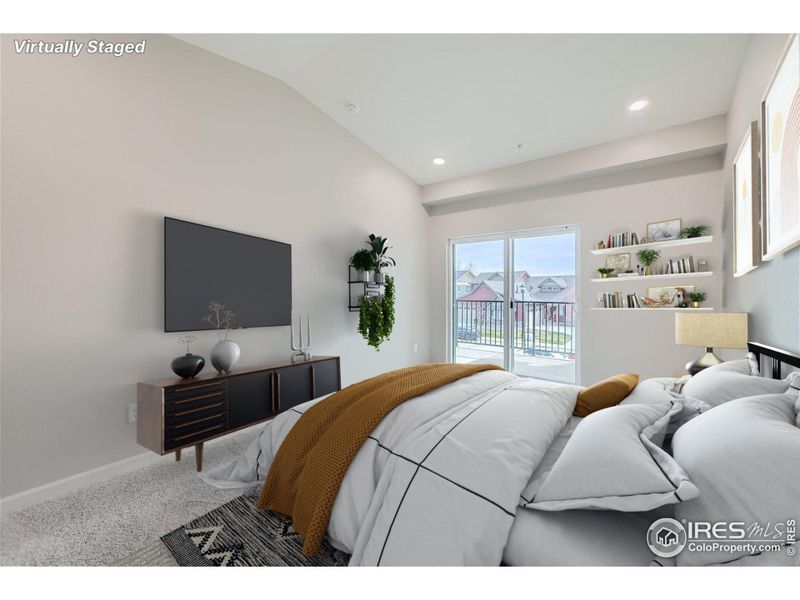 Enjoy Your Coffee on the Private Covered Balcony