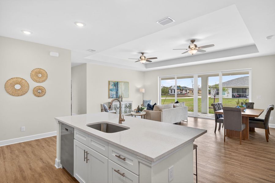 Representative furnished interior of a home built from the The Bluewater Cove by Sunlife Homes LLC in Cape Coral, Cape Coral (Image 19).