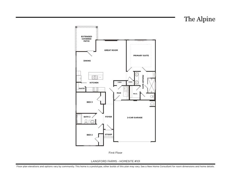 2D floor plan layout of this home in Langford Farms, Gallatin, TN (Image 2). 2D floor plan layout of this home in Langford Farms, Gallatin, TN (Image 2).