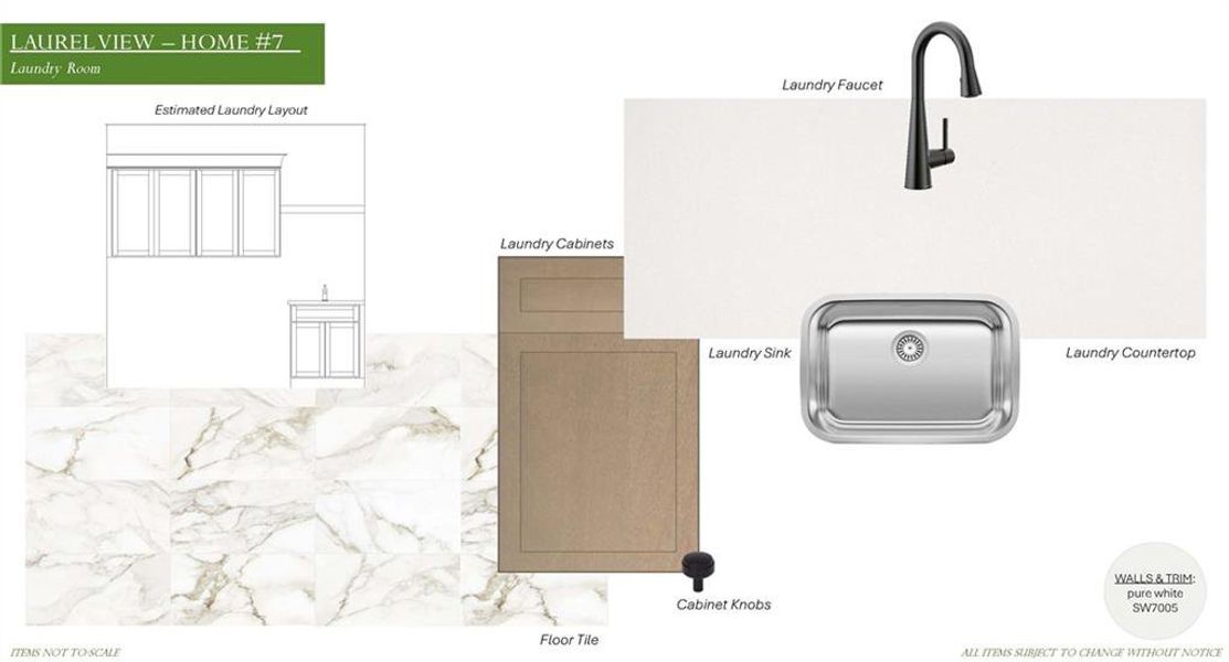 Sample of building materials used in homes in Laurel View, Suwanee (Image 55).