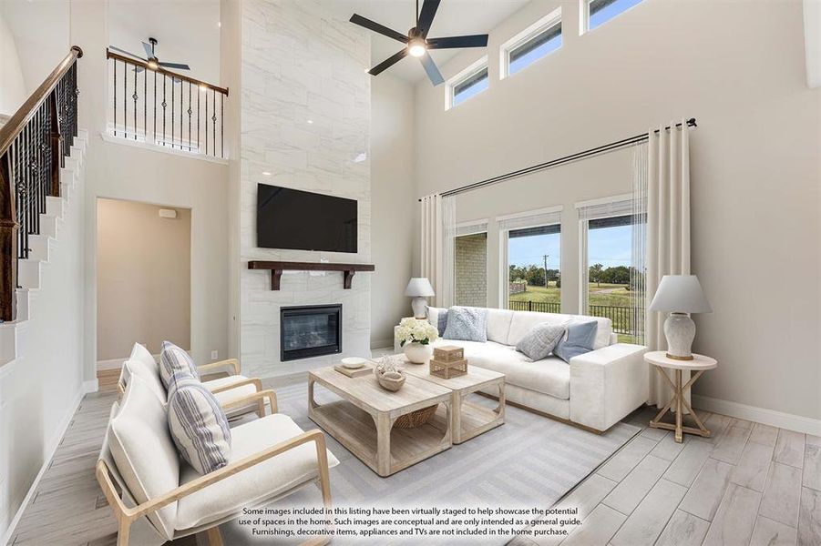 Furnished interior view inside a new home in Devonshire Classic 60-65, Forney (Image 9).