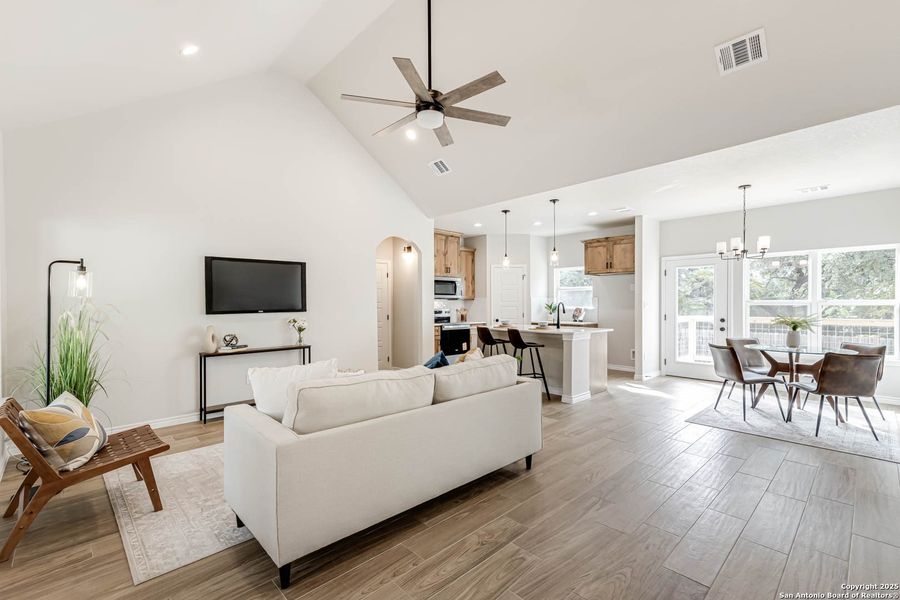 Furnished interior view inside a new home in , Canyon Lake (Image 30). Furnished interior view inside a new home in , Canyon Lake (Image 30).