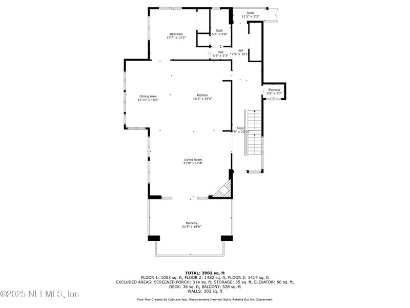 2D floor plan layout of this home in , Ponte Vedra Beach, FL (Image 3).