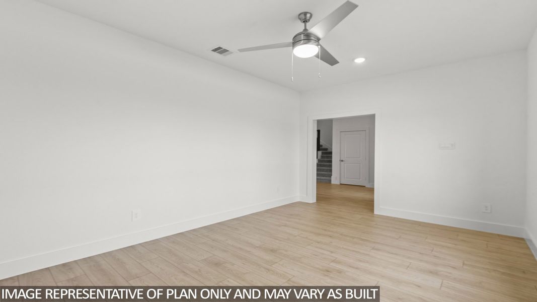 Representative unfurnished interior of a home built from the E60E by D.R. Horton in Riverside Estates, Mont Belvieu (Image 12).