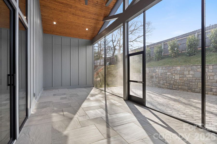 Exterior details and patio area of a home in , Arden (Image 3).