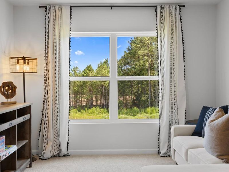 Furnished interior view inside a new home in Oaks at Cedar Grove, Fairburn (Image 5).