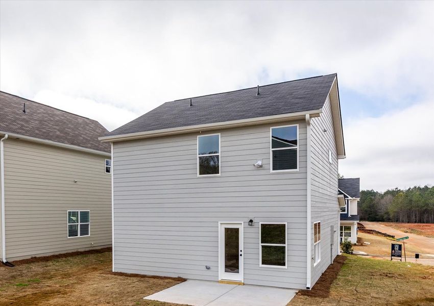 Exterior details and patio area of a home in Creekside Manor, Thomaston (Image 4).