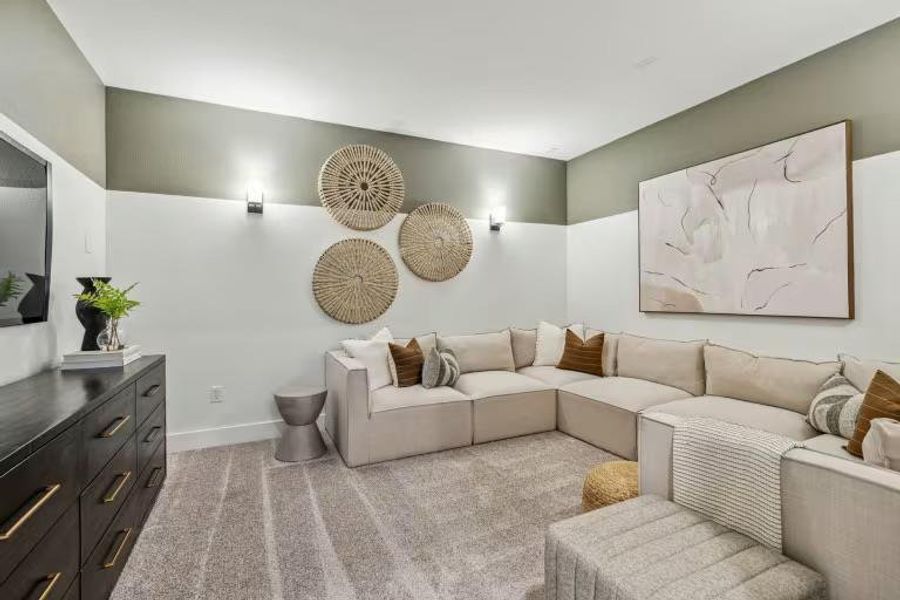 Photo of Pulte model home with same floor plan, not of actual home listed. Photo of Pulte model home with same floor plan, not of actual home listed.