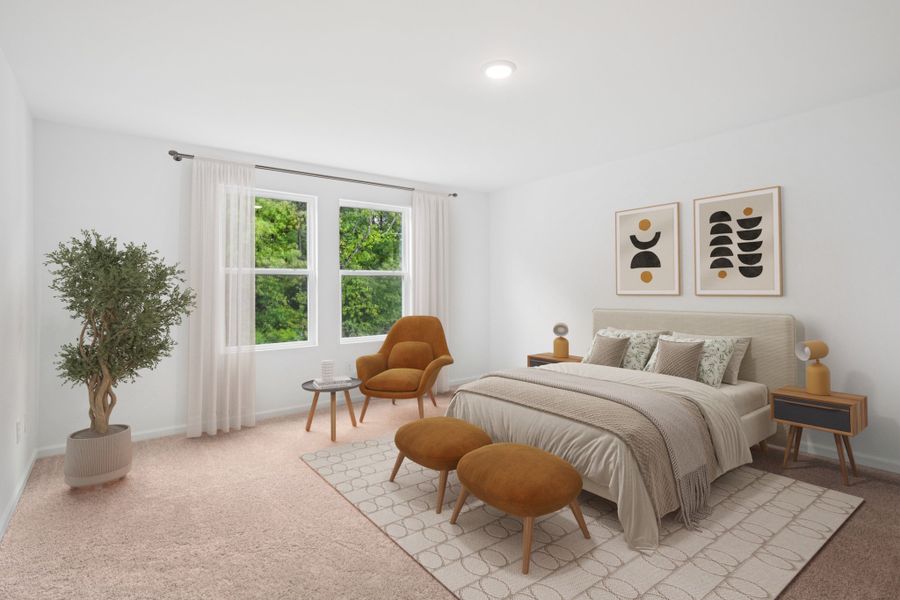 Representative furnished interior of a home built from the Brooke by Ashton Woods in Middleton Farms, Middlesex (Image 8).