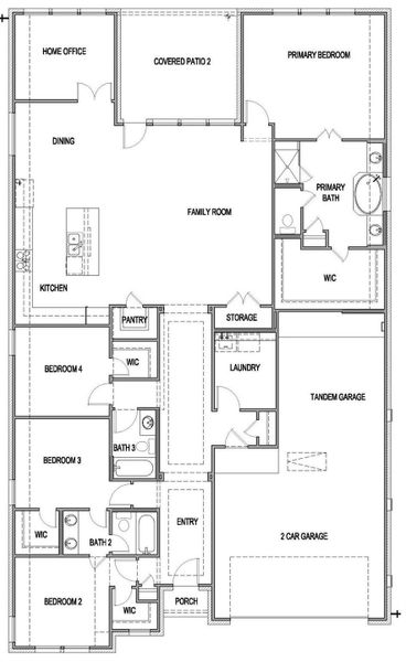 2D floor plan layout of this home in The Colony, Bastrop, TX (Image 2). 2D floor plan layout of this home in The Colony, Bastrop, TX (Image 2).
