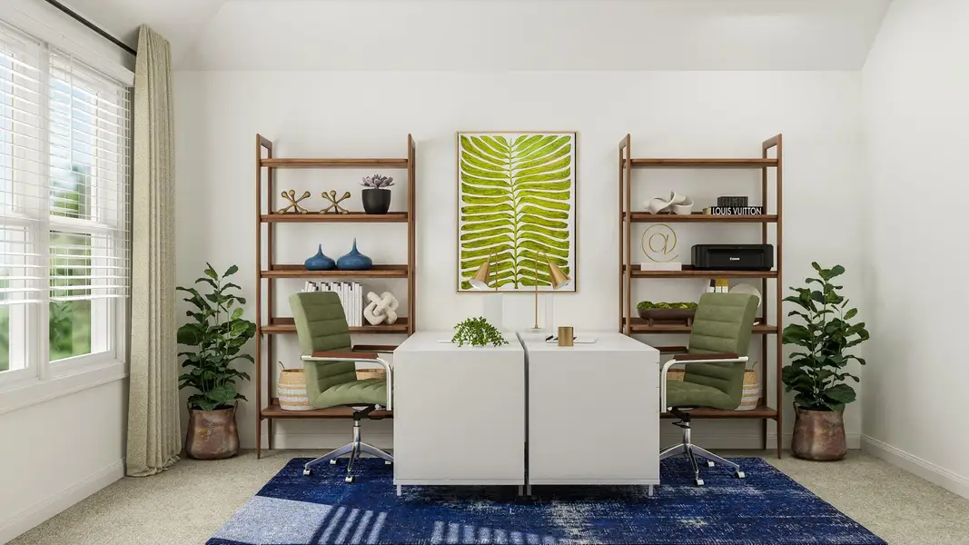 Furnished interior view inside a new home in Lively Ranch: Brookstone Collection, Georgetown (Image 2).