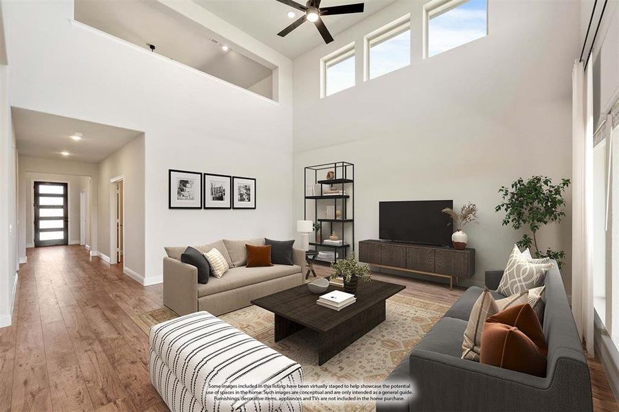 Furnished interior view inside a new home in Wildcat Ridge Phase 3, Godley (Image 15).