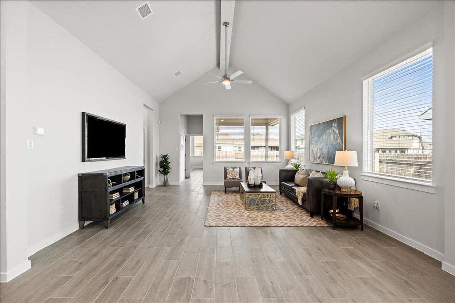 Furnished interior view inside a new home in Trace, San Marcos (Image 13).