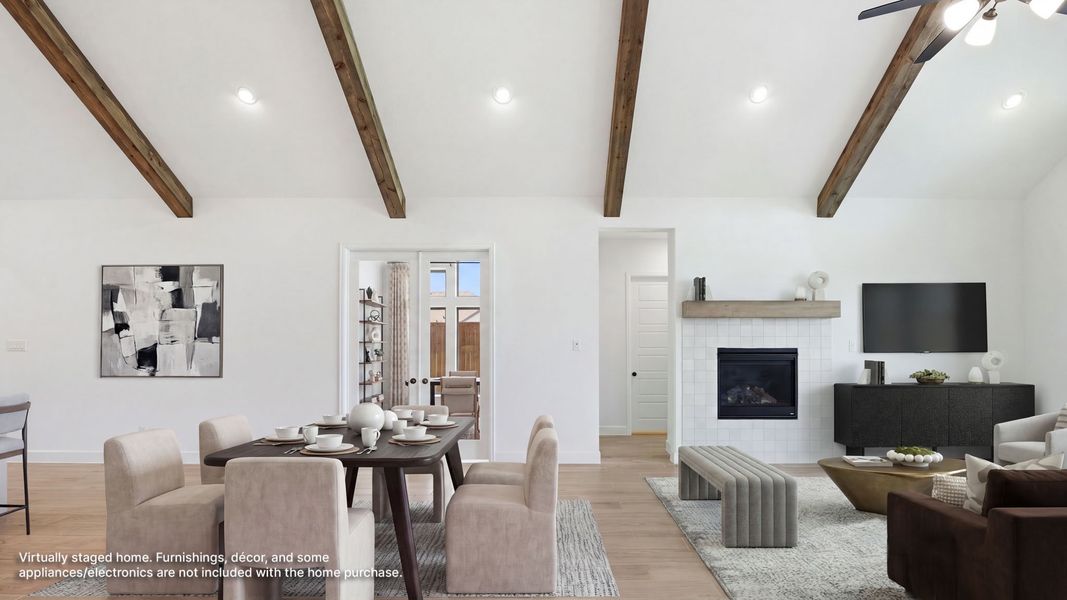 Furnished interior view inside a new home in Sweetgrass, Haslet (Image 7).
