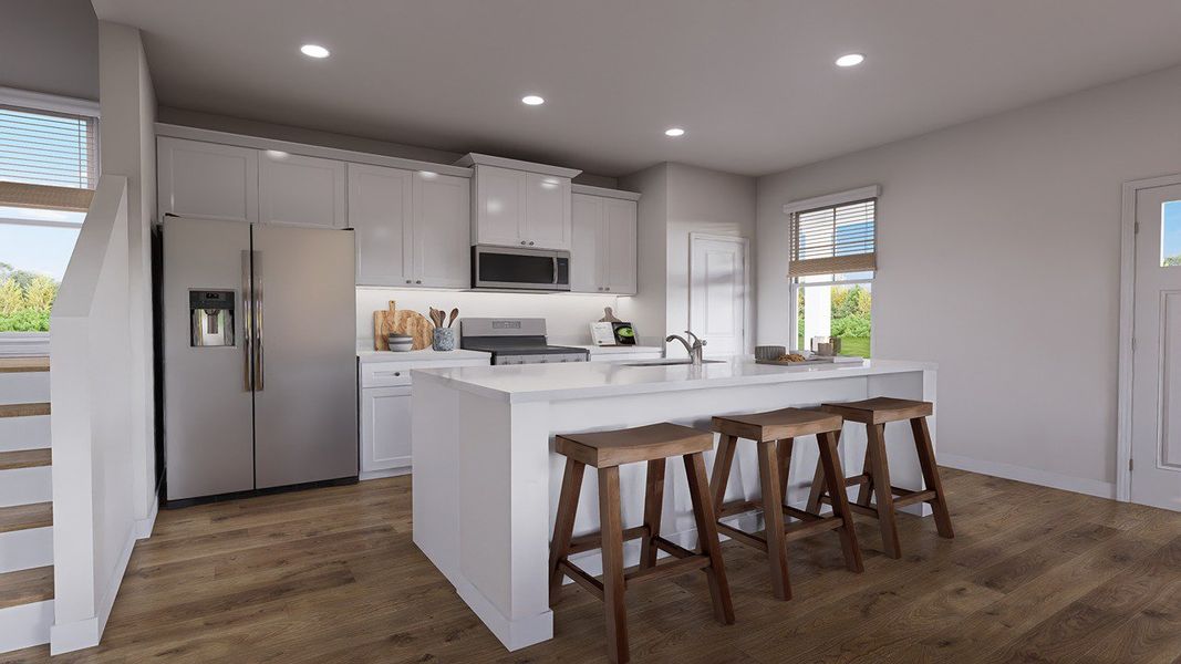 Furnished interior view inside a new home in The Cove at Mallard Crossing, Summerville (Image 3).