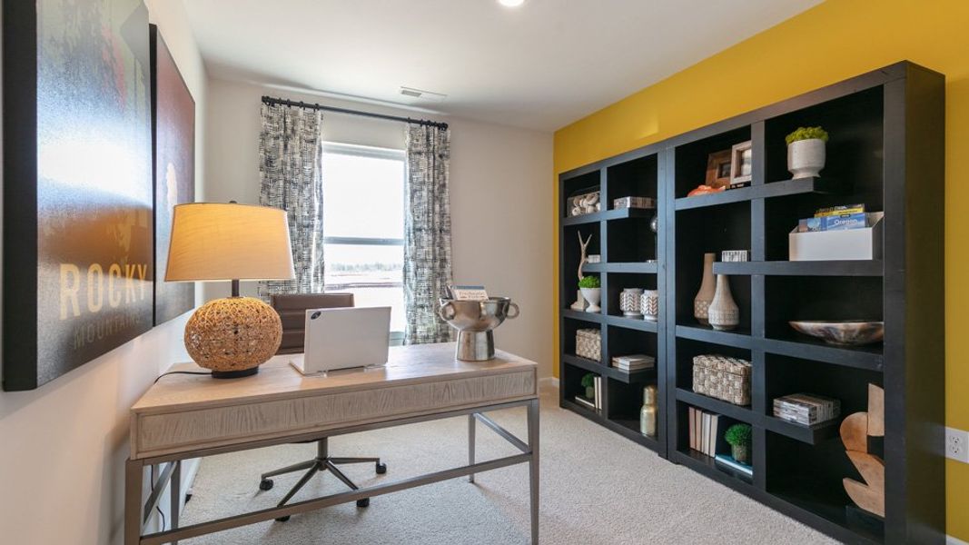Furnished interior view inside a new home in The Townes at Ridgewood Farms, Winterville (Image 29).