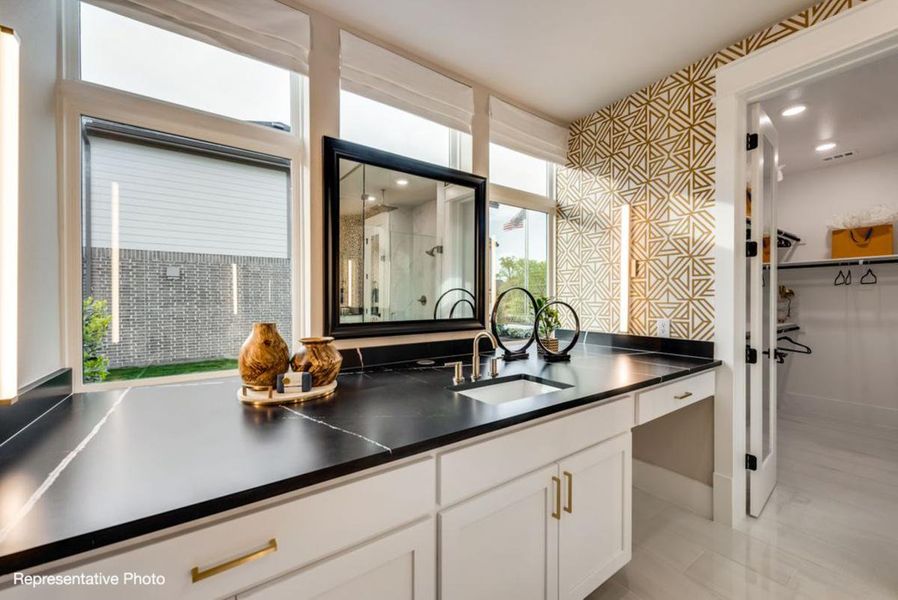 Furnished interior view inside a new home in Chatham Reserve, Providence Village (Image 11).