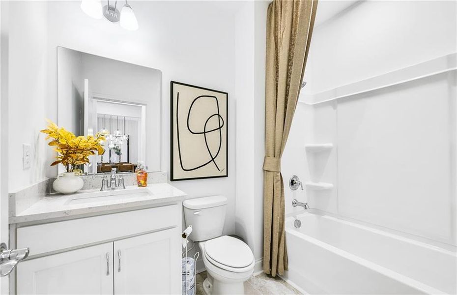 Furnished interior view inside a new home in Haverhill Estates, Dacula (Image 16).