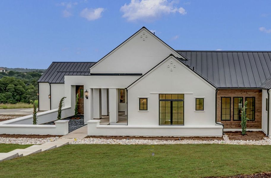 Front exterior of a new home in , San Antonio, TX, highlighting curb appeal (Image 26). Front exterior of a new home in , San Antonio, TX, highlighting curb appeal (Image 26).