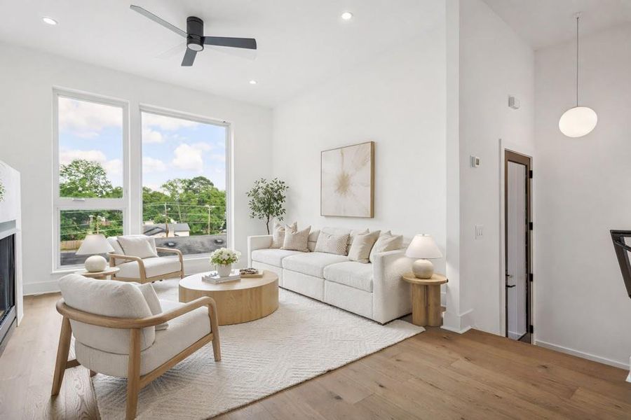 Furnished interior view inside a new home in Arlo Modern, Atlanta (Image 5).
