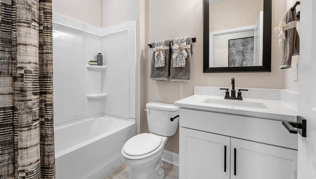 Furnished interior view inside a new home in Sunset Summits, Spartanburg (Image 22). Furnished interior view inside a new home in Sunset Summits, Spartanburg (Image 22).