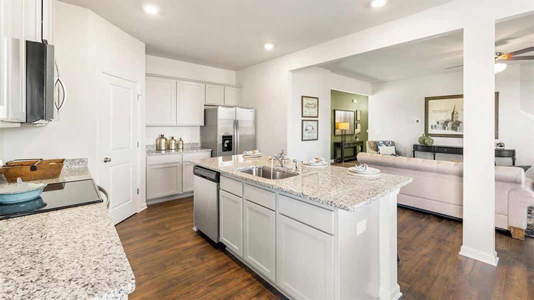 Furnished interior view inside a new home in Poplar Preserve, Newnan (Image 11).