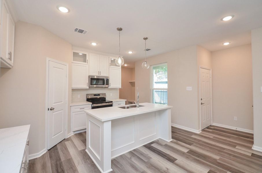 Furnished interior view inside a new home in , Houston (Image 14). Furnished interior view inside a new home in , Houston (Image 14).