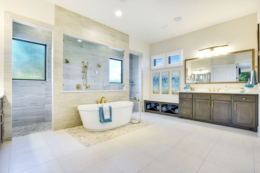 Representative furnished interior of a home built from the Siena III by Giddens Homes in Clearwater Ranch, Liberty Hill (Image 97).