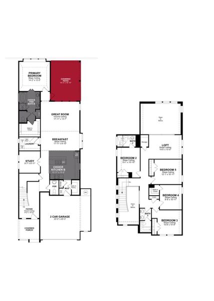 2D floor plan layout of this home in , Katy, TX (Image 2). 2D floor plan layout of this home in , Katy, TX (Image 2).