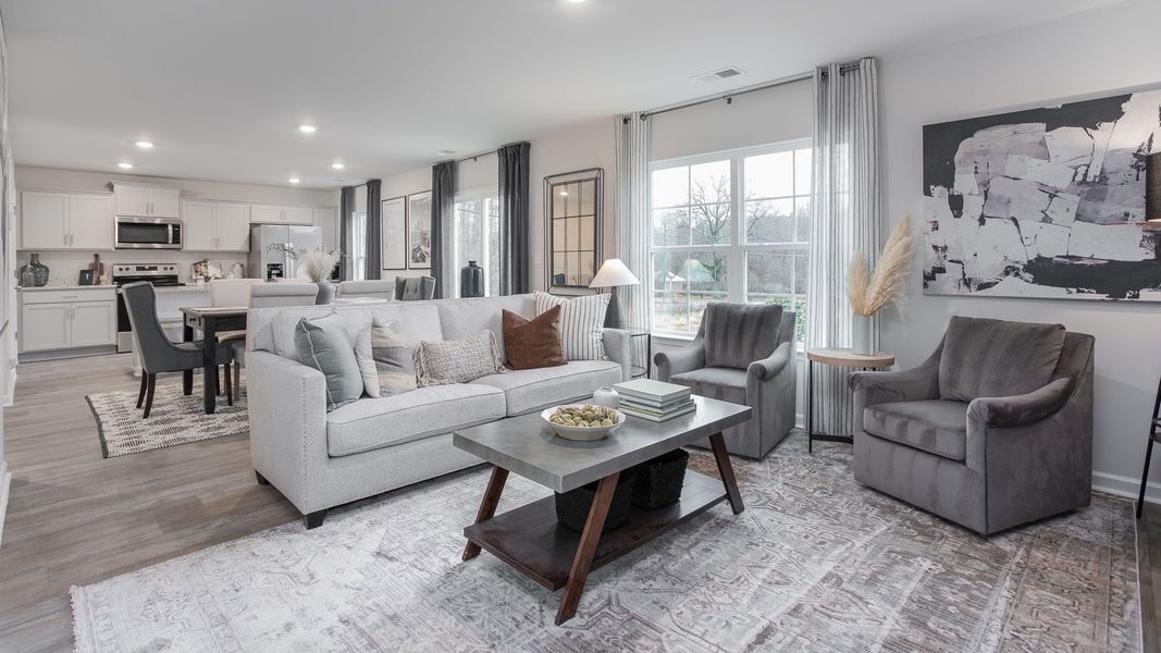 Representative furnished interior of a home built from the PENWELL by D.R. Horton in Preston Oaks, King (Image 10).
