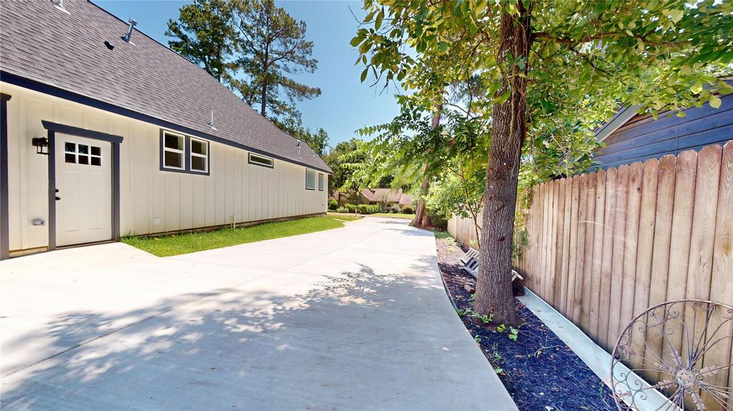 Exterior details and patio area of a home in , Montgomery (Image 4). Exterior details and patio area of a home in , Montgomery (Image 4).