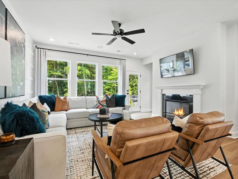 Representative furnished interior of a home built from the Beau by Tri Pointe Homes in Archer Row, Charlotte (Image 26).