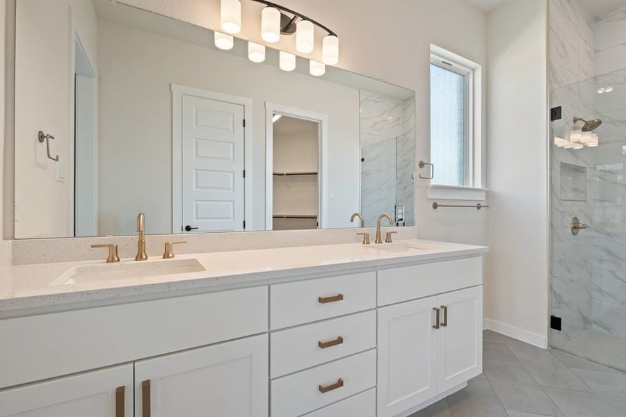 Furnished interior view inside a new home in Arbor Collection At Wolf Ranch, Georgetown (Image 15).
