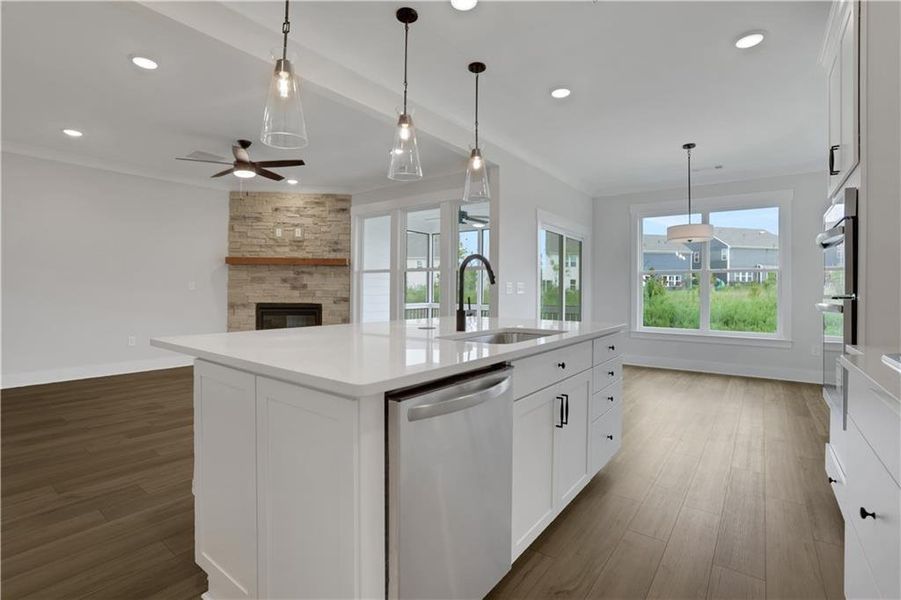 Furnished interior view inside a new home in Twin Lakes, Hoschton (Image 6).