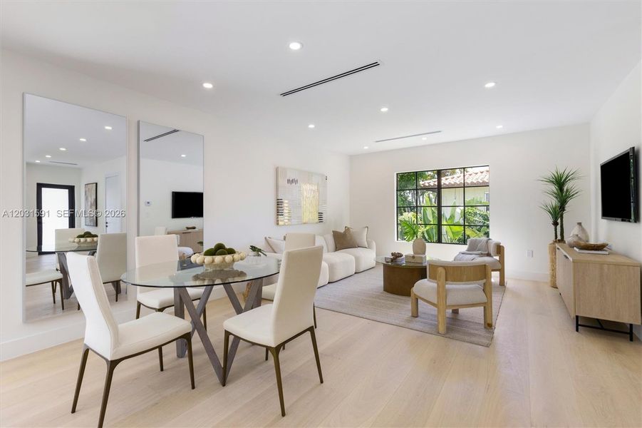 Furnished interior view inside a new home in , Coral Gables (Image 14). Furnished interior view inside a new home in , Coral Gables (Image 14).