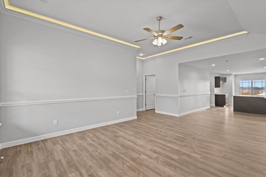 Representative unfurnished interior of a home built from the Ellison by Enchanted Homes in Hampshire Heights, Moore (Image 32).