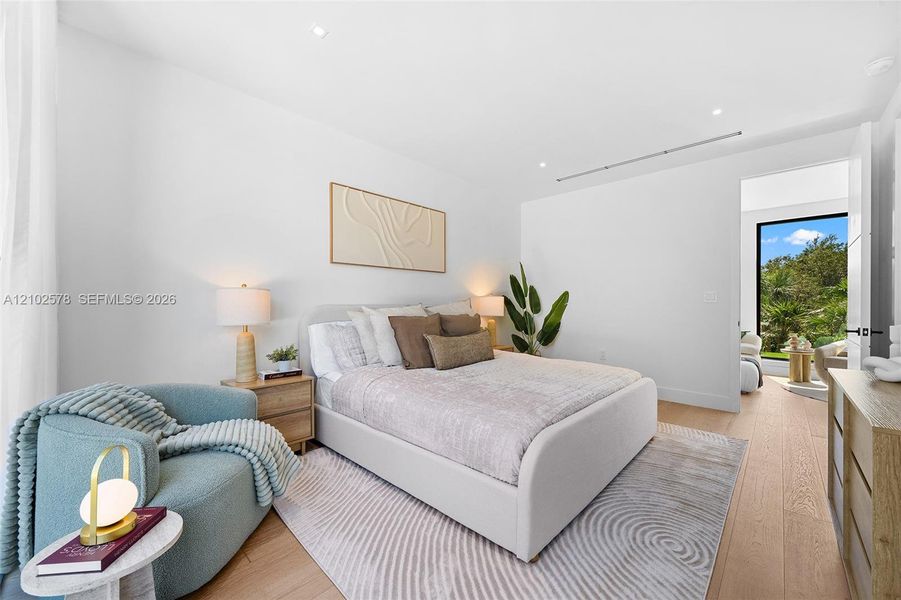 Furnished interior view inside a new home in , Miami (Image 11).