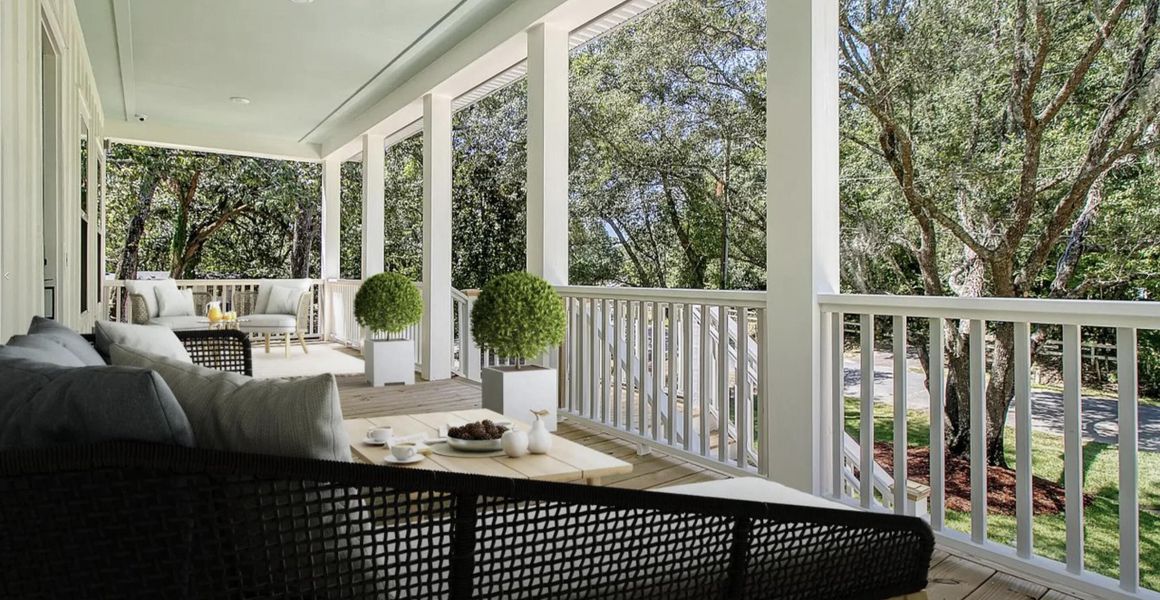 Exterior details and patio area of a home in , Johns Island (Image 4).