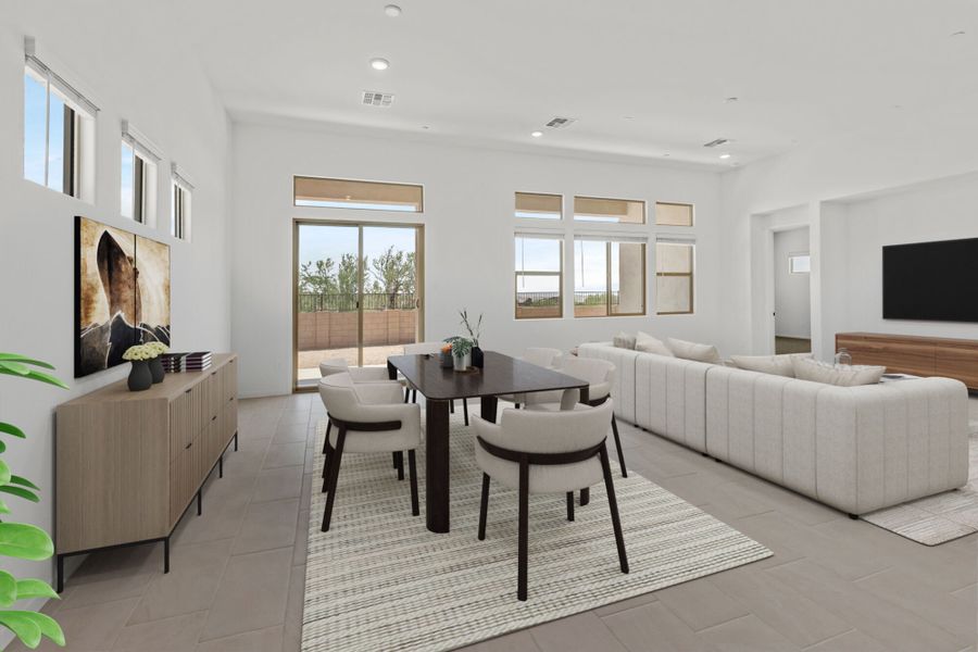 Furnished interior view inside a new home in Saguaro Reserve II, Marana (Image 2).