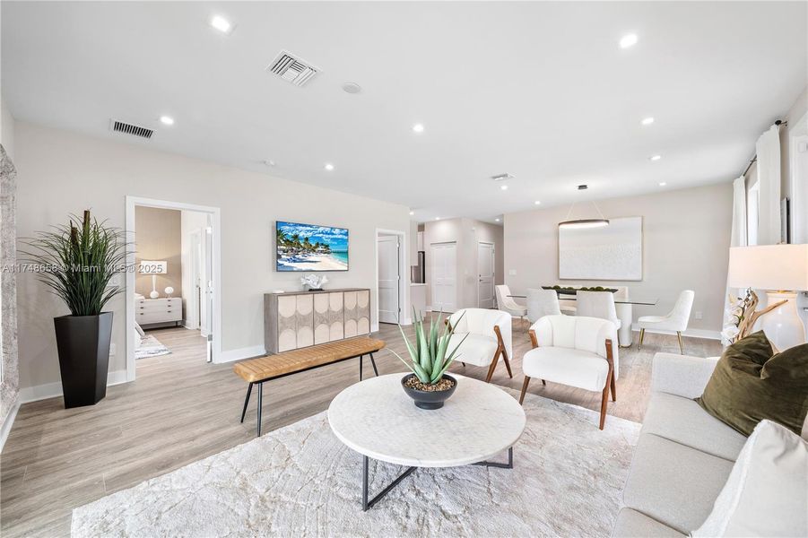 Furnished interior view inside a new home in , Fort Myers (Image 9).