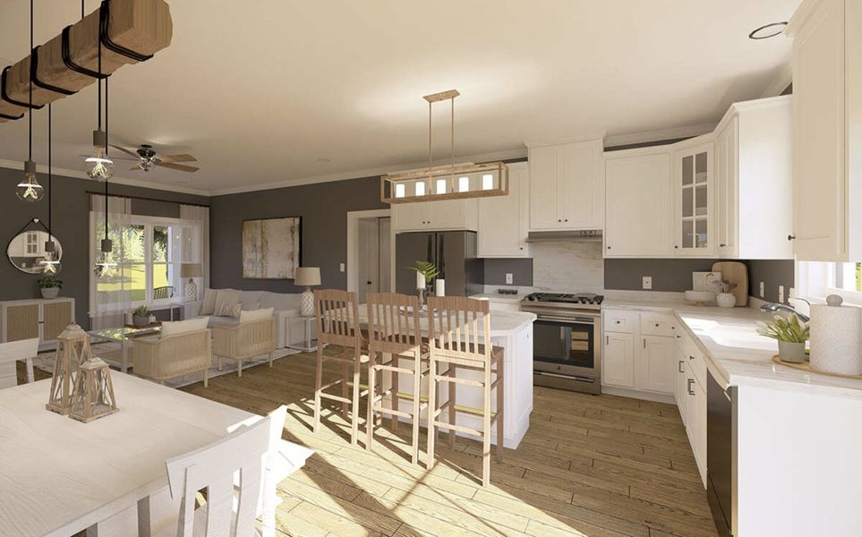 Representative furnished interior of a home built from the Morgan by Zeal Home Builders in Echo Grove, Poolville (Image 5). Representative furnished interior of a home built from the Morgan by Zeal Home Builders in Echo Grove, Poolville (Image 5).