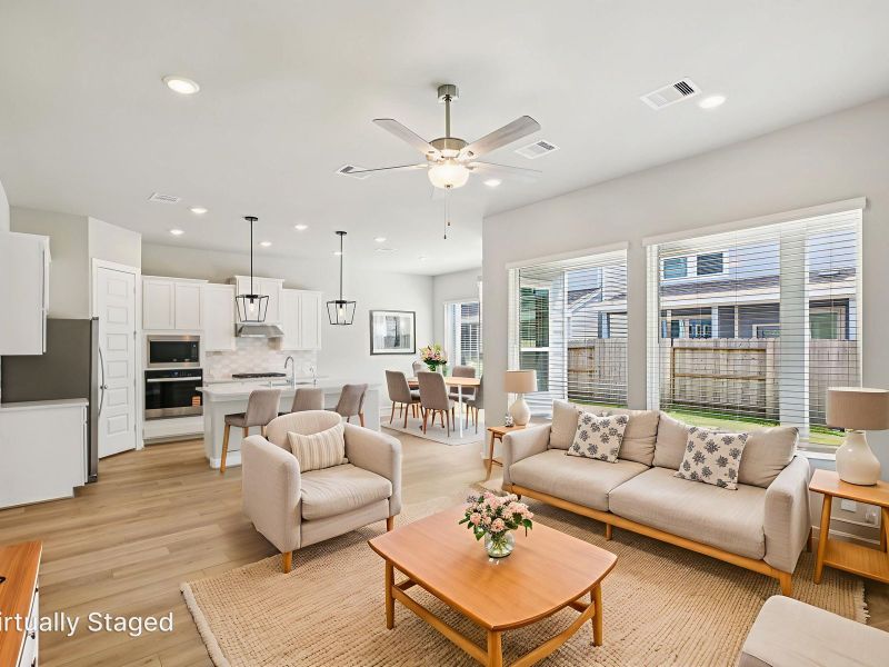 Furnished interior view inside a new home in Katy Grand Village - Luxe Series, Katy (Image 12).