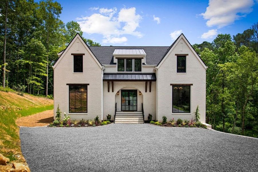 Front exterior of a new home in , Ellijay, GA, highlighting curb appeal (Image 36). Front exterior of a new home in , Ellijay, GA, highlighting curb appeal (Image 36).