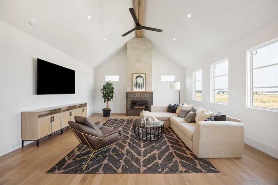 Furnished interior in a model home at Avadene at Las Colinas in Irving (Image 27).