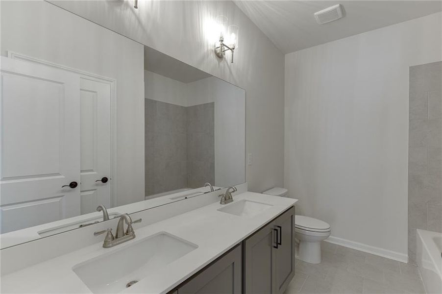 Furnished interior view inside a new home in , Cumming (Image 15).