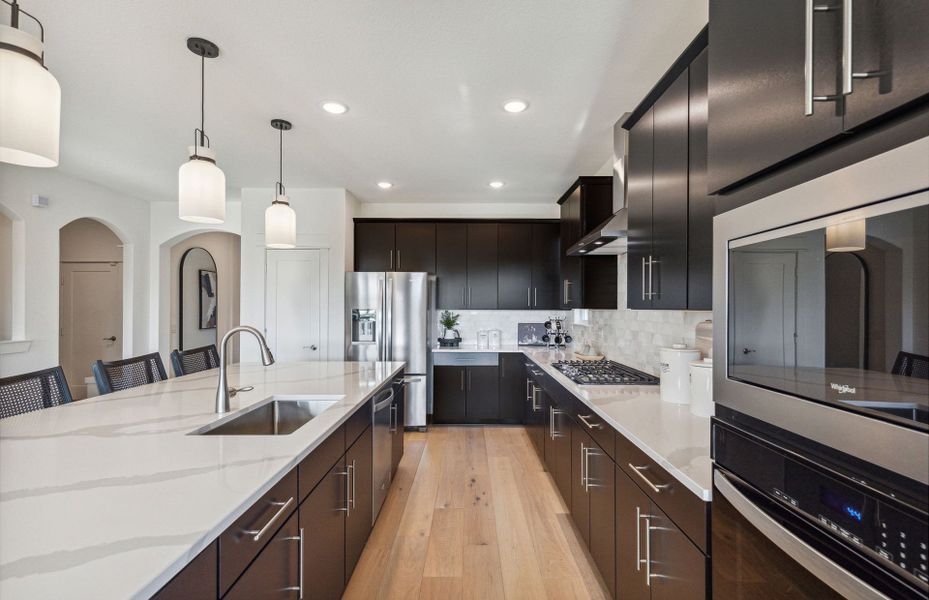 Spacious kitchen with abundant cabinet space