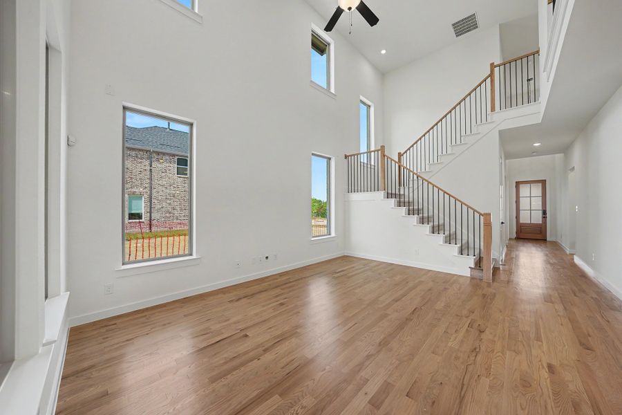 Spacious, unfurnished interior of a new home in Light Farms Brenham - 40' Lots, Celina (Image 18).
